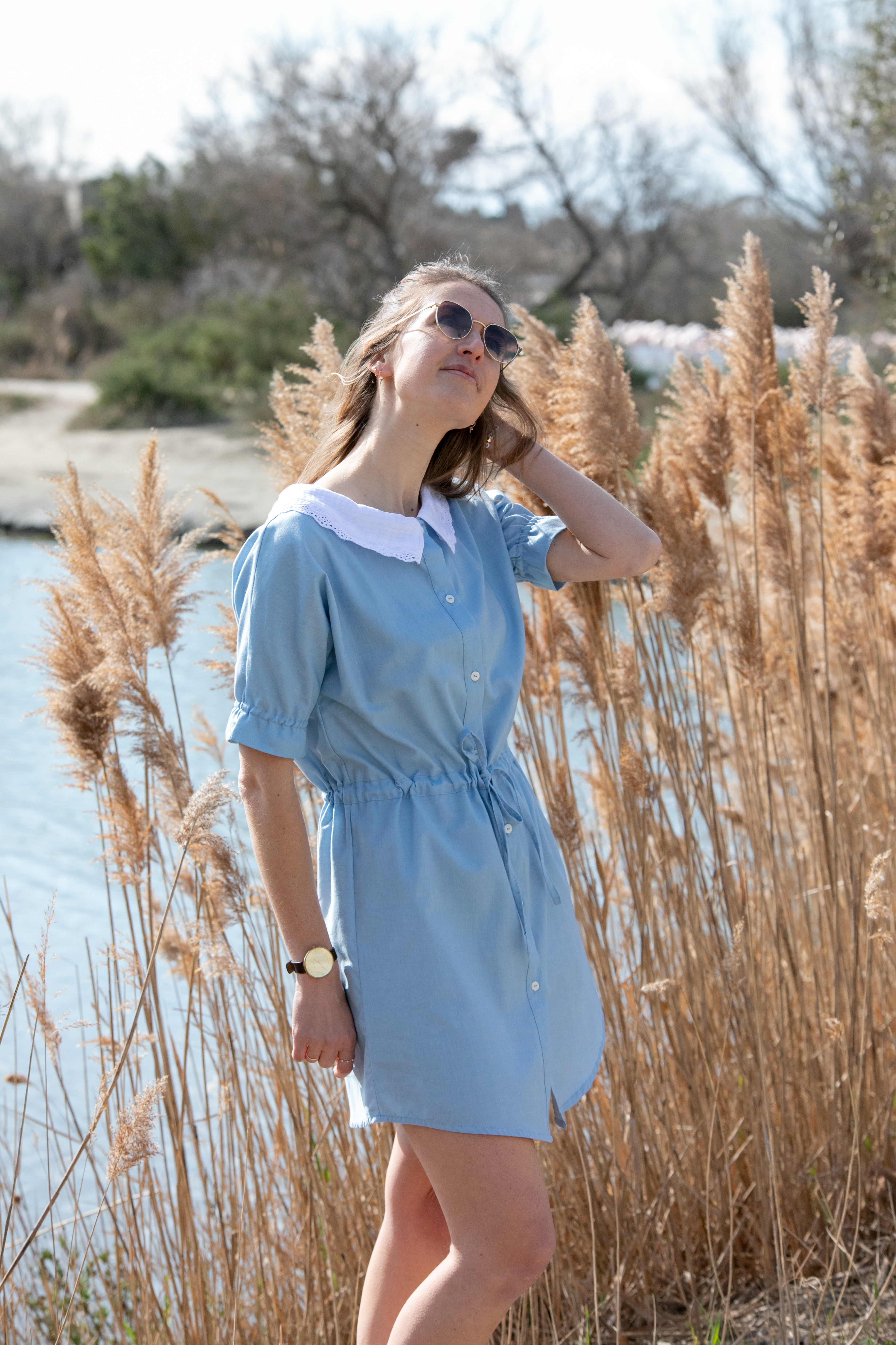 Robe chemise éco-responsable Made in France fabriquée à la commande