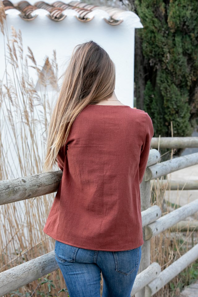 Chemise lin fabriquée en France à la commande
