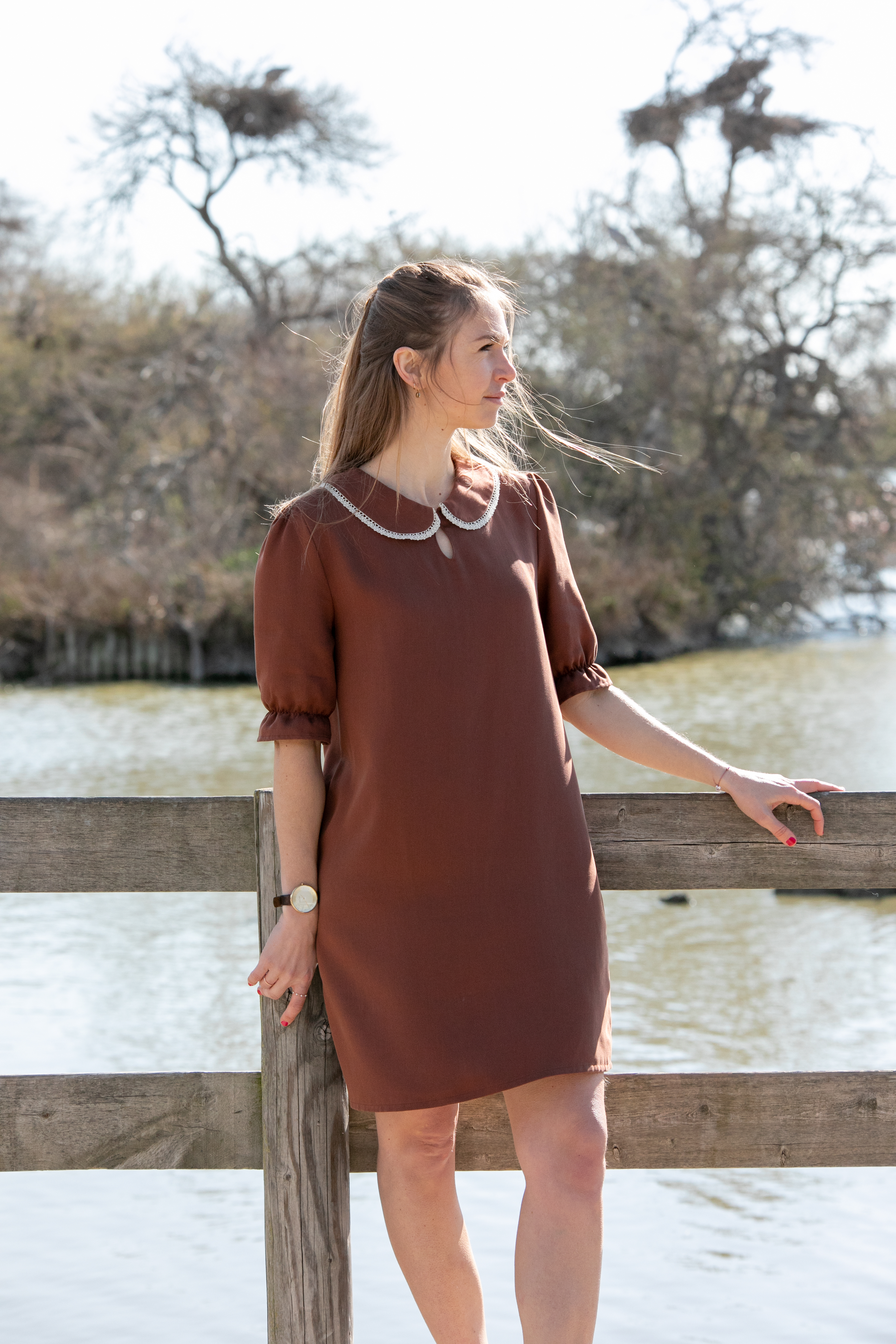 Robe justine pécan éthique biodégradable