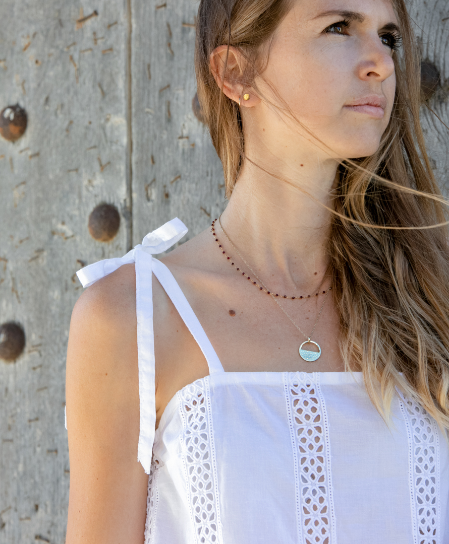 Top broderie anglaise anais biodégradable éthique