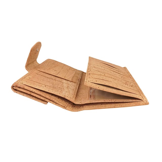 Très grand portefeuille en liège beige pour femme, Célia, idée cadeau pour Elle 6