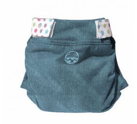 Couche Lavable Hybride Petit Pea *série spéciale JEAN* (culotte seule), Taille M (5-11 kg)