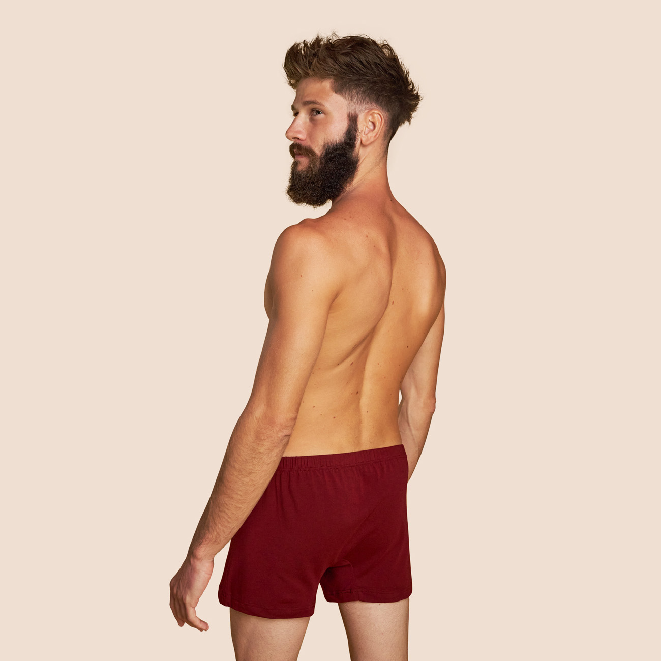 Caleçon bordeaux coton micromodal