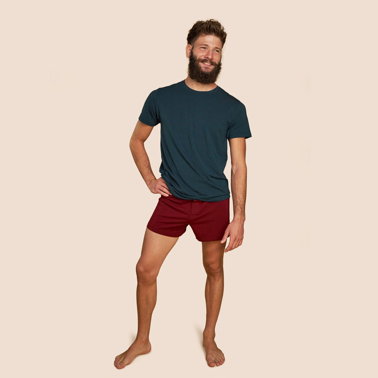 Caleçon bordeaux coton micromodaliç