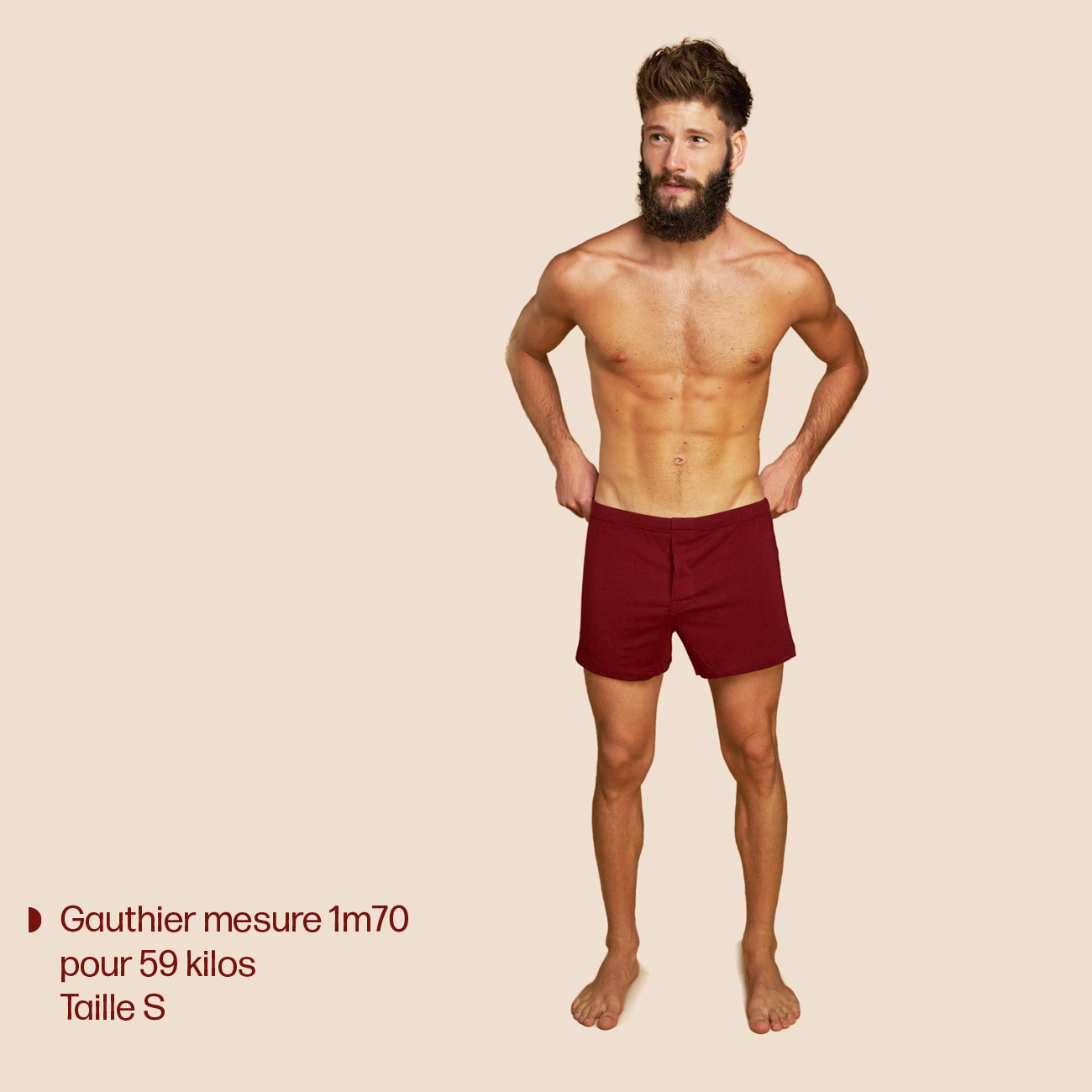 Caleçon bordeaux coton micromodal