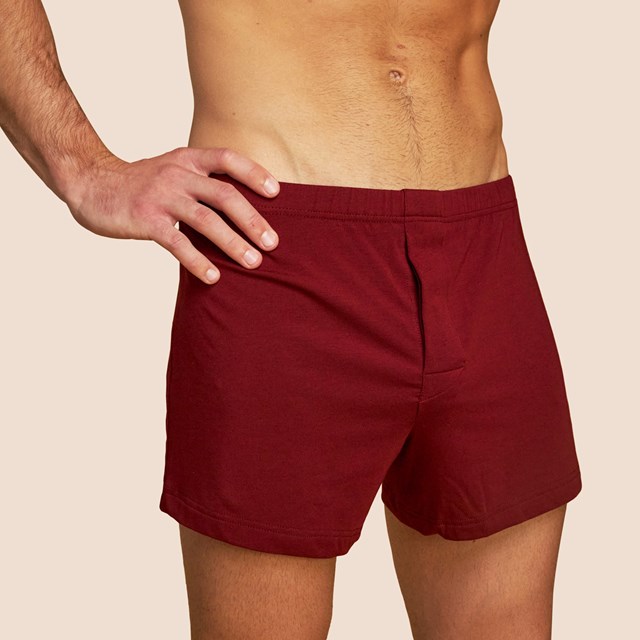 Caleçon bordeaux coton micromodal