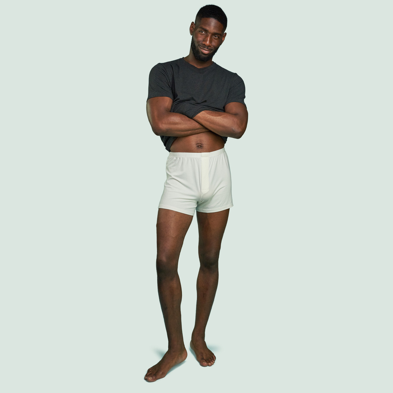 Caleçon blanc crème pour hommes