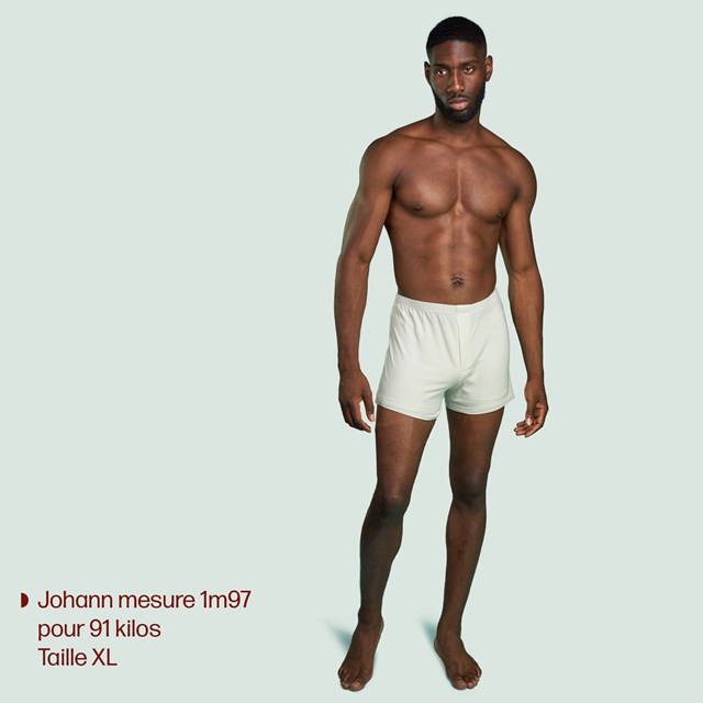 Caleçon blanc crème pour hommes