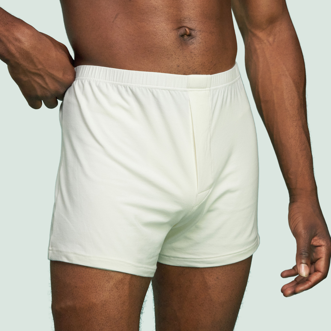 Caleçon blanc crème pour hommes