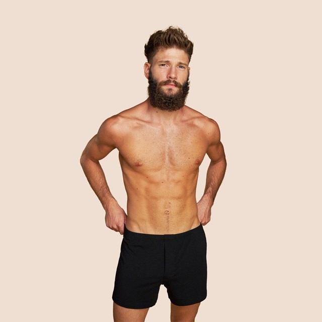 Caleçon noir pour hommes coton micromodal
