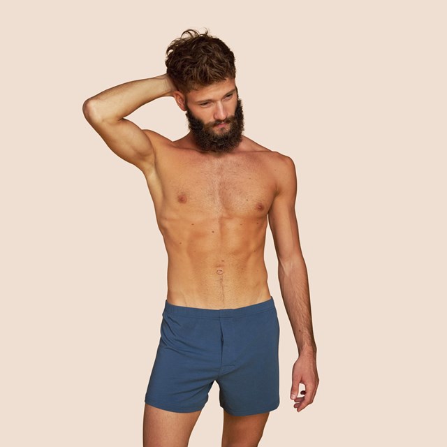 Caleçon bleu clair hommes