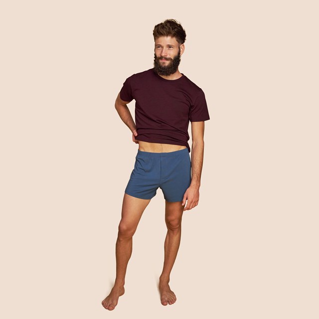 Caleçon bleu clair hommes