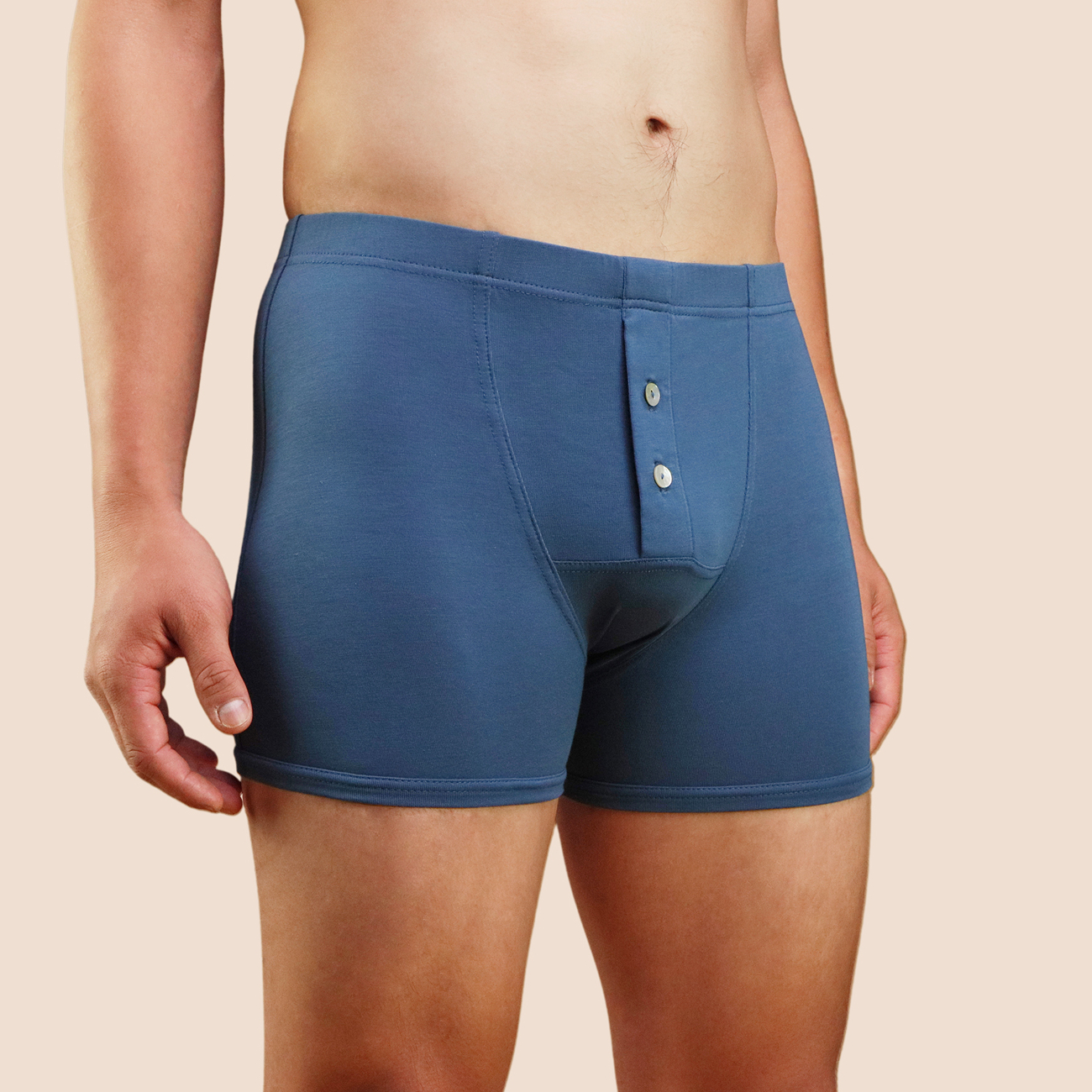 Boxer vintage bleu céruléen pour homme Pétrone
