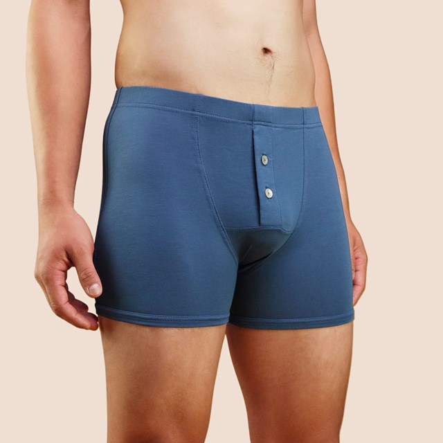 Boxer vintage bleu céruléen pour homme Pétrone