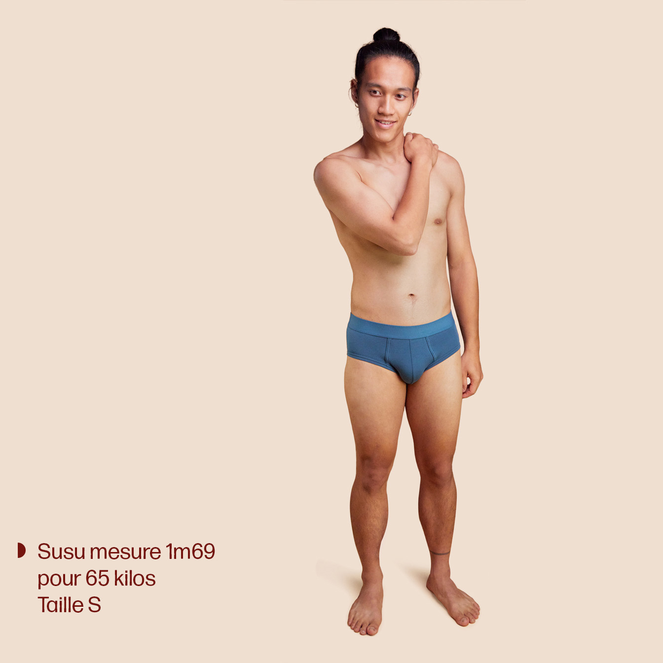 Slip bleu céruléen - pack de 2 slips 4