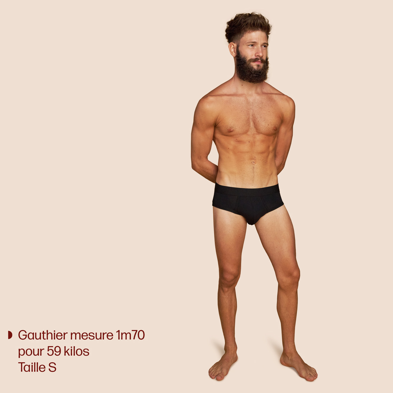 Slip noir coton micromodal pour homme