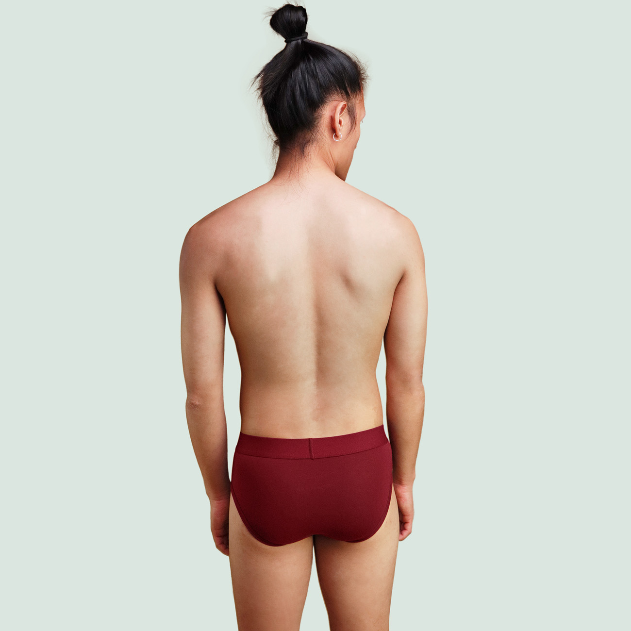 Slip bordeaux coton pima micromodal