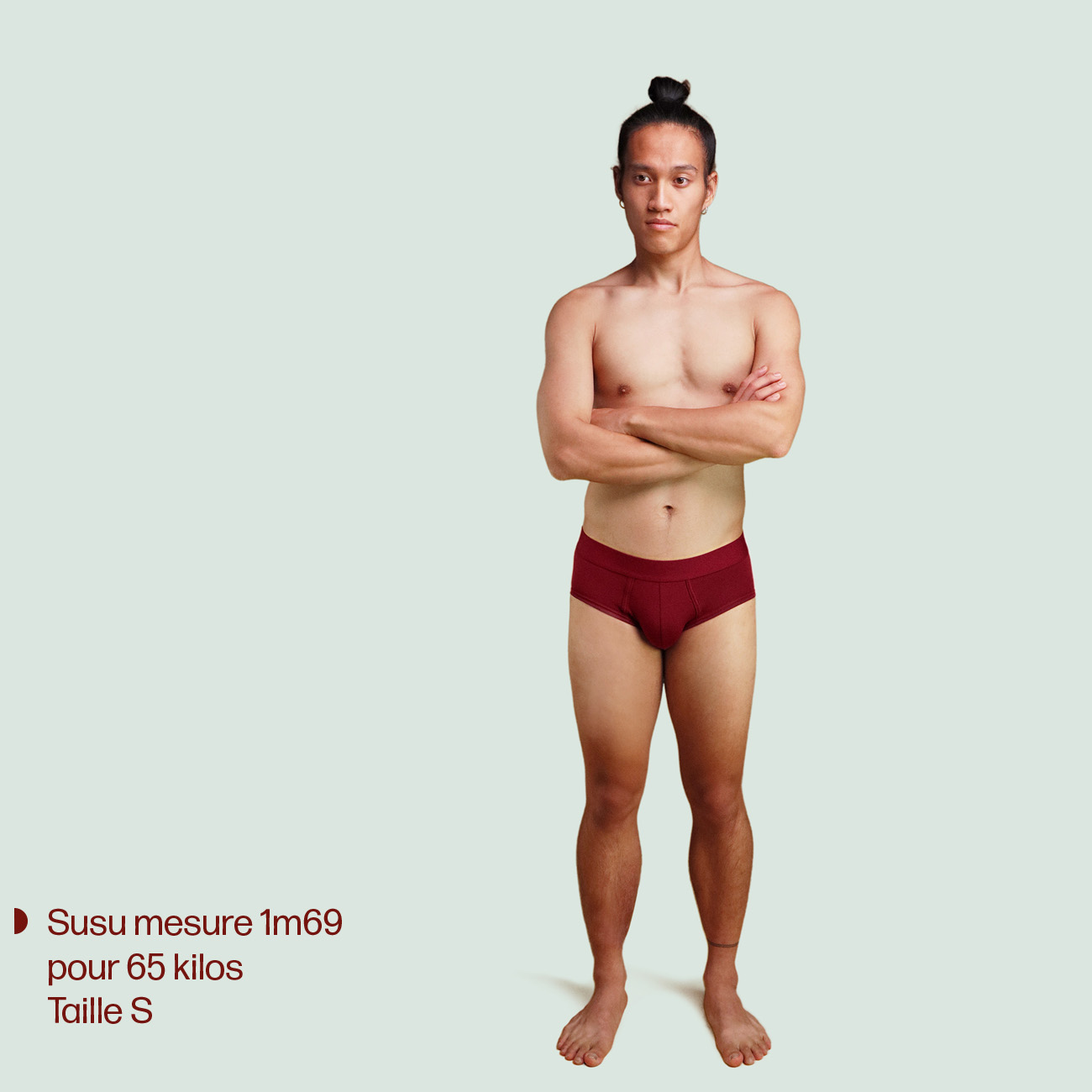 Slip bordeaux coton pima micromodal