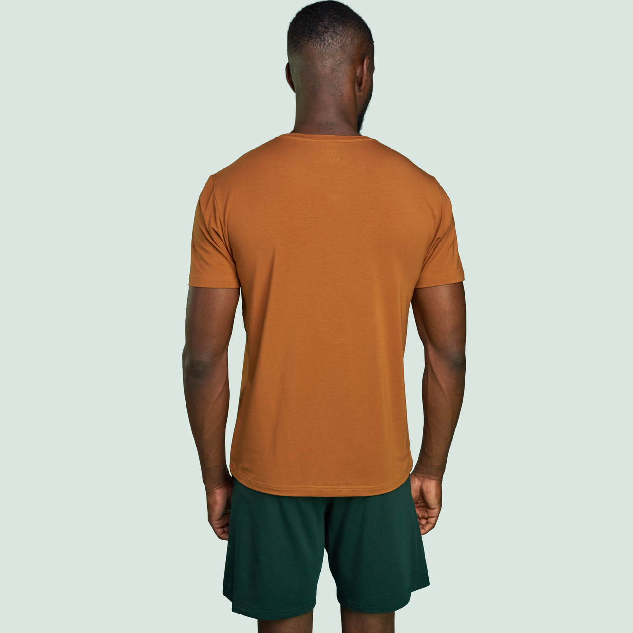 T-shirt coton pima micromodal ocre