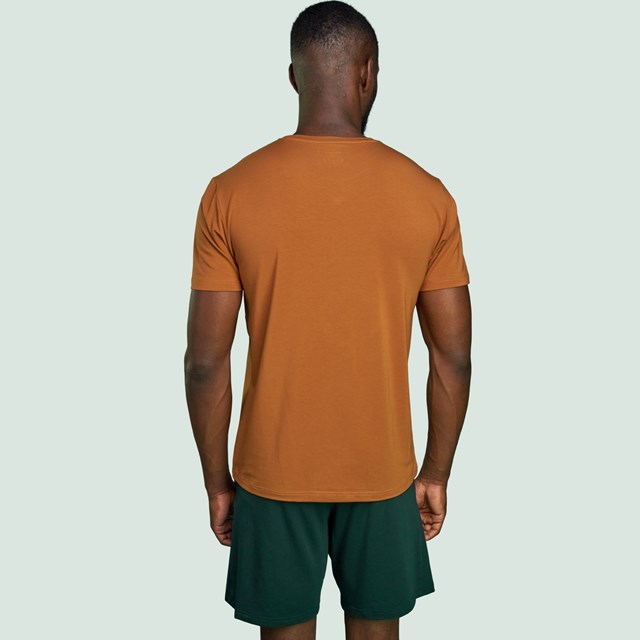 T-shirt coton pima micromodal ocre