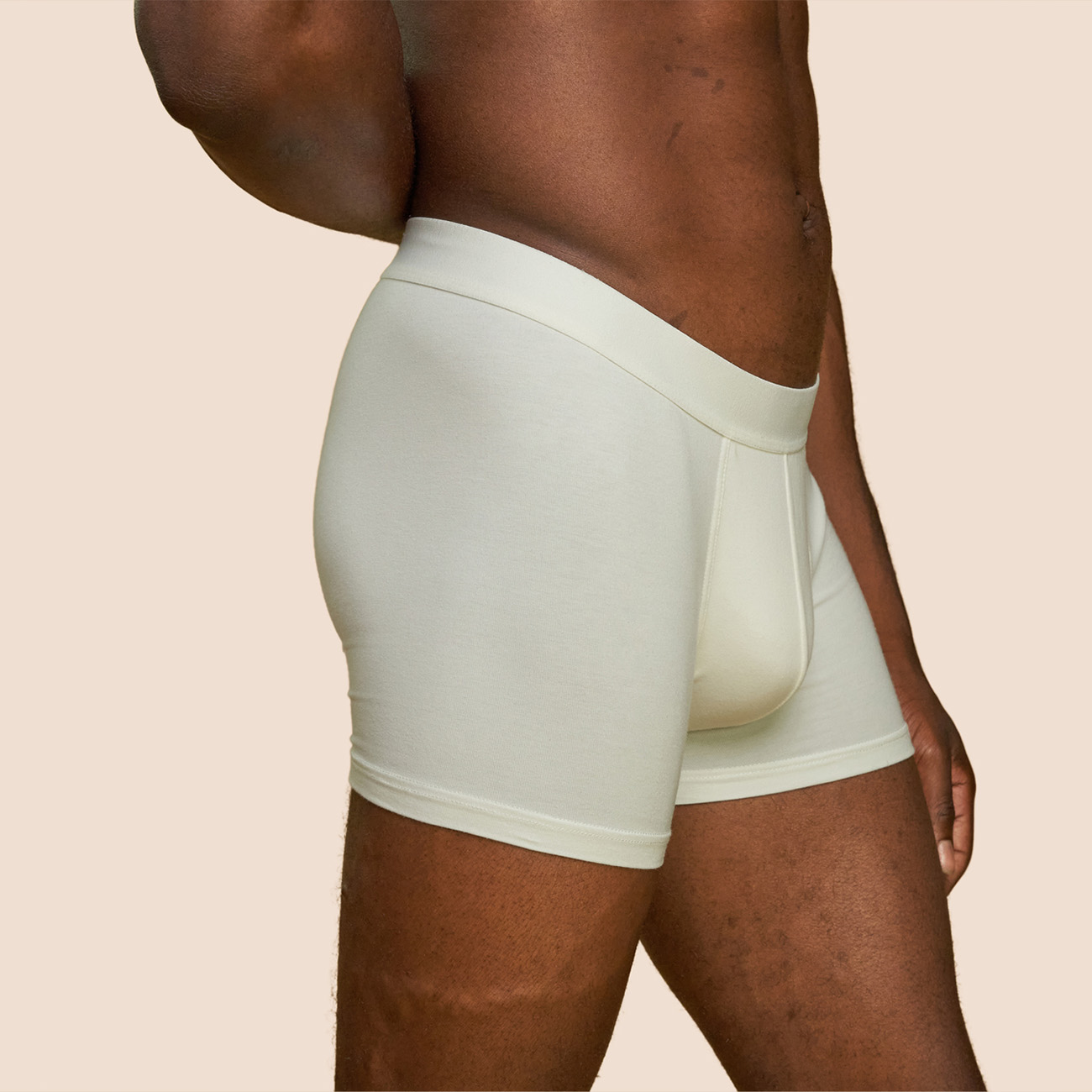 Boxer blanc crème micromodal coton hommes