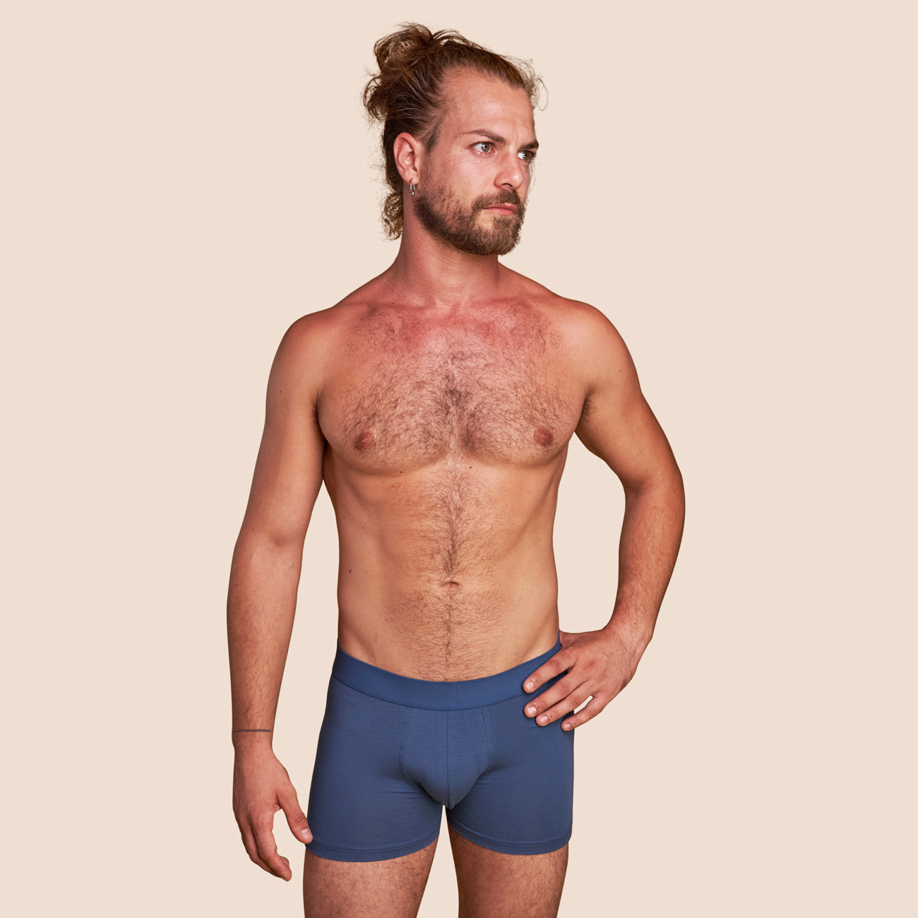 Boxer bleu clair pour hommes coton pima micromodal
