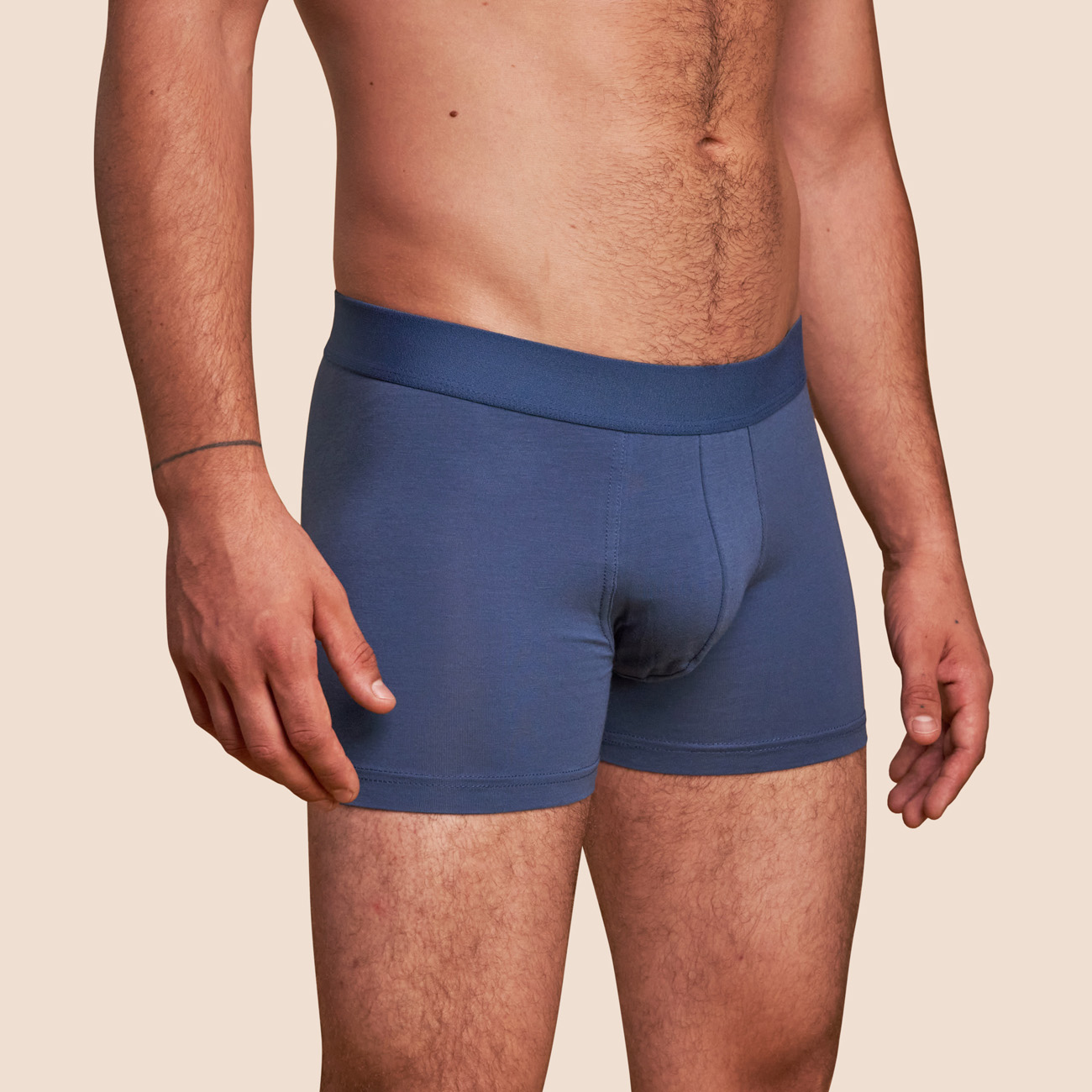Boxer bleu clair pour hommes coton pima micromodal