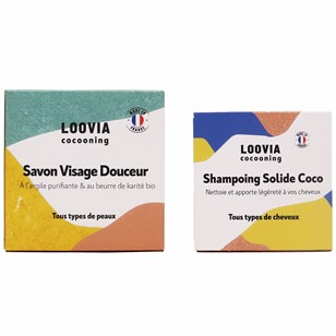 Coffret Duo 100% Solide | Savon Visage 100g Et Shampoing Solide 60g