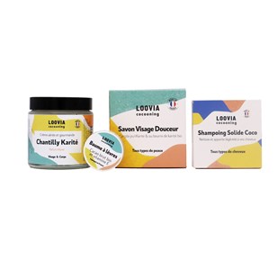 Coffret Découverte Routine Cheveux, Corps & Visage - Peaux Normales à Sensibles, Cheveux Normaux