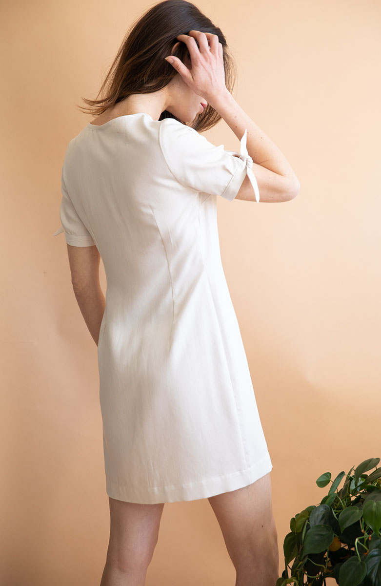 Robe Saule en Tencel - Ecru 5