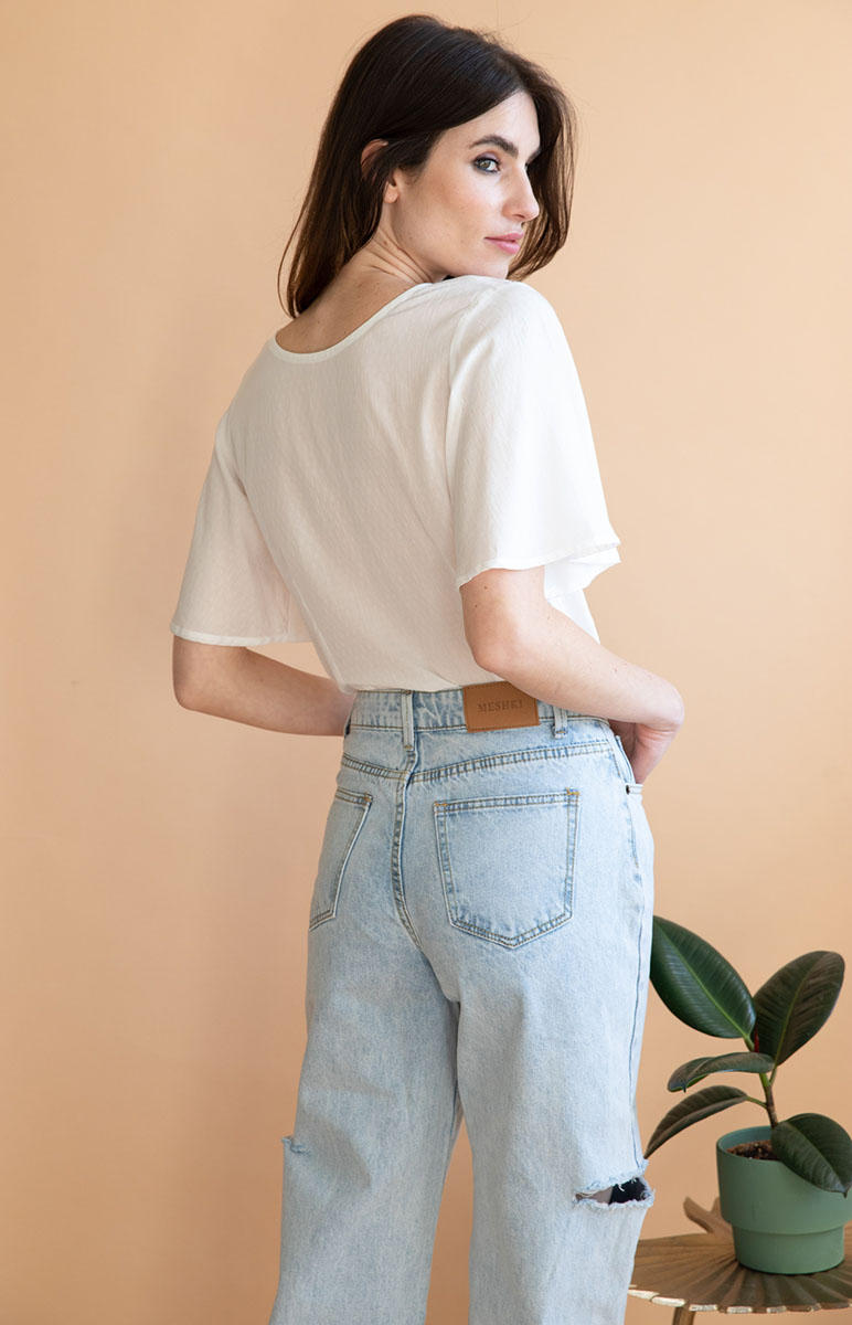 Blouse réversible Lys Tencel - Blanc 4