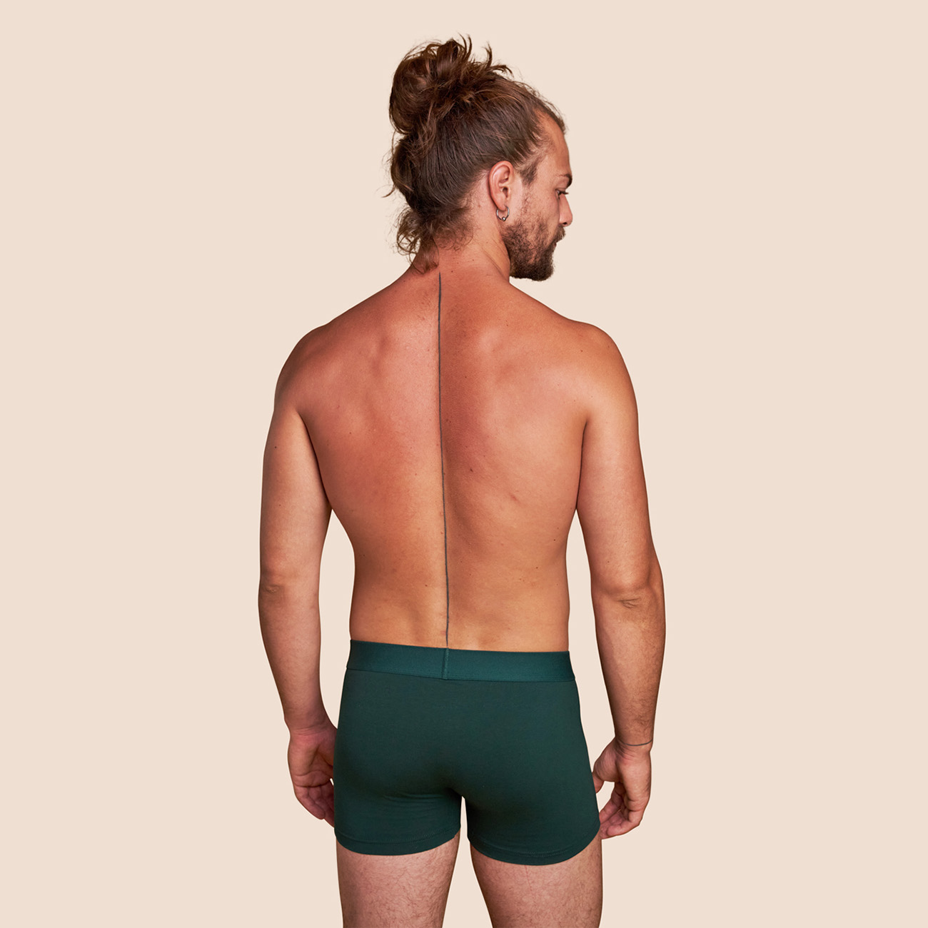 Boxer Coton bio vert bouteille - pack de 2 boxers 2