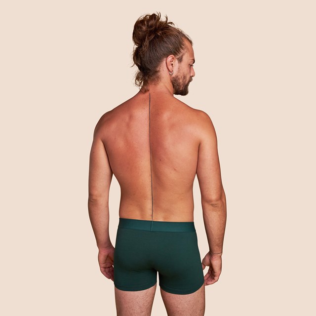 Boxer Coton bio vert bouteille - pack de 2 boxers 2