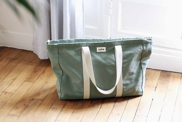 Pack Weekend - Sac cabas, vanity, pochette Sauge 3