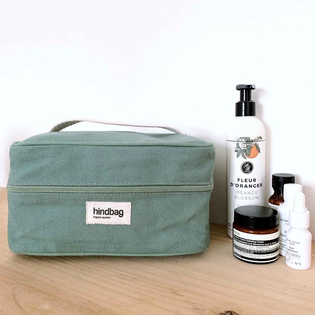 Pack Weekend - Sac cabas, vanity, pochette Sauge 5