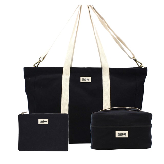Pack Weekend - Sac cabas, vanity, pochette Noir 3