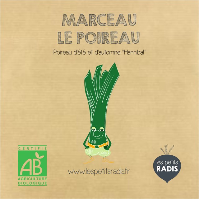 Mini-kit de semis - graines de poireau BIO - Marceau le poireau 2