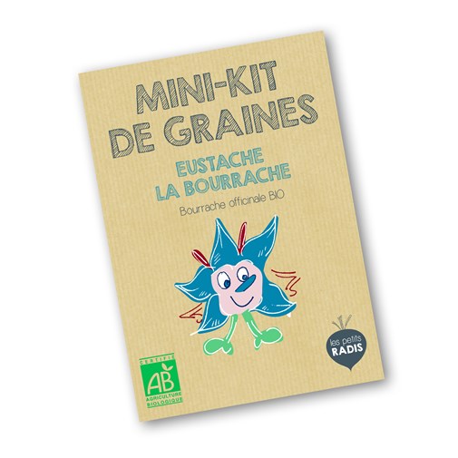 Mini-kit de semis - graines de Bourrache bio - Eustache la Bourrache