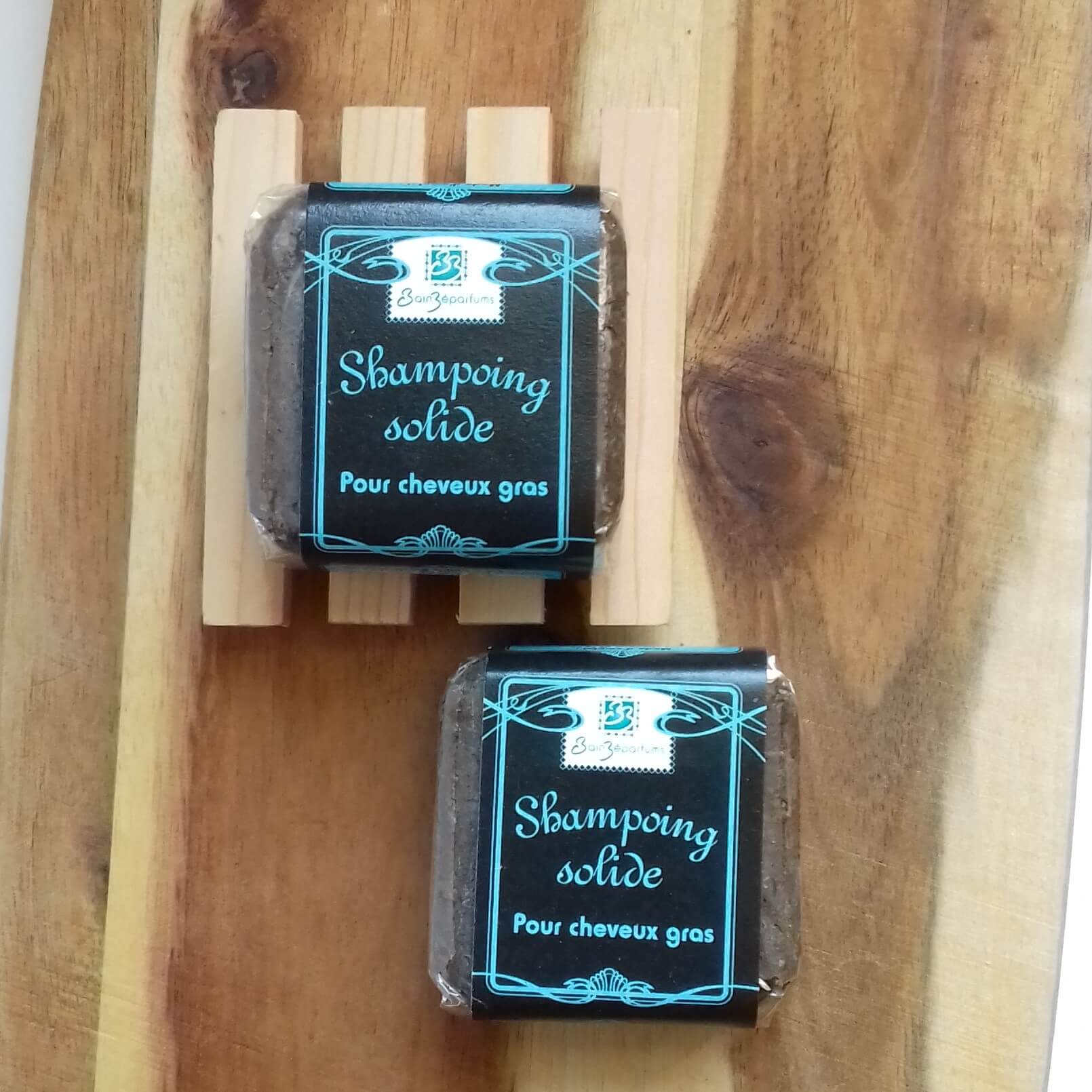 Lot de 2 shampoings solides naturels pour cheveux gras sans huiles essentielles ni parfums