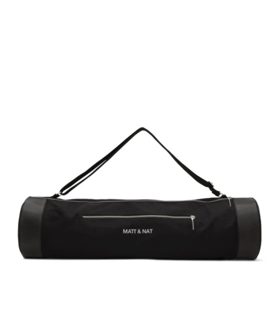 Sac de sport noir en cuir vegan Matt Nat Dream Act