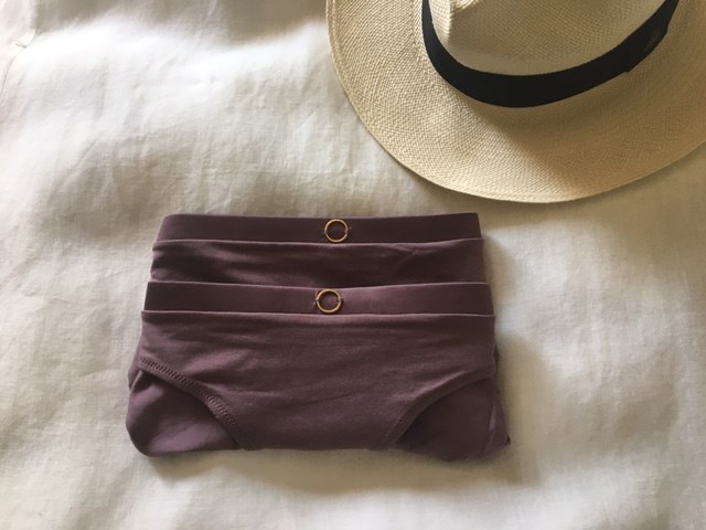 Slip Agathe Tencel et coton Prune lot de 2 3