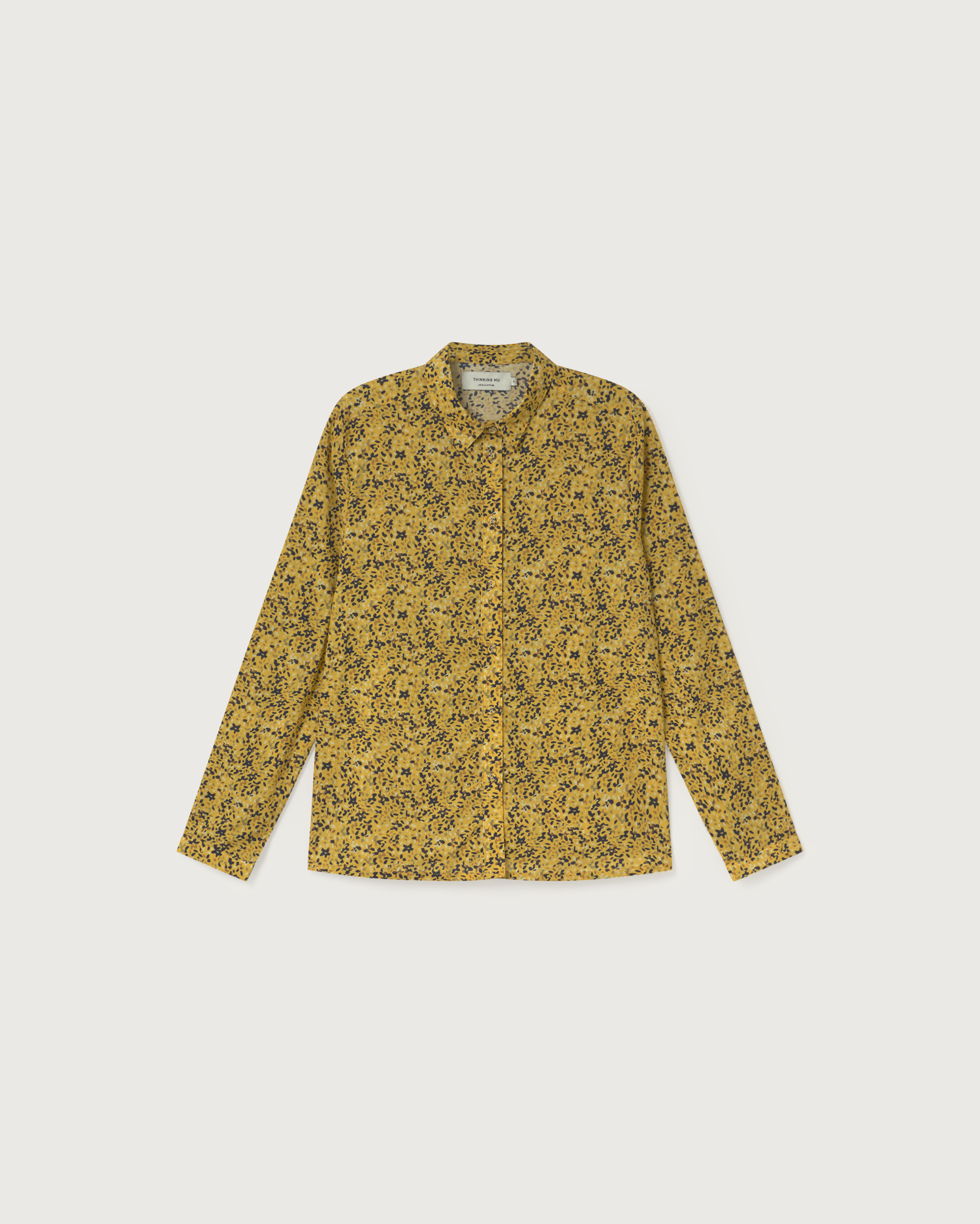Chemisier imprimé moutarde - Chamomile  de Thinking MU 6