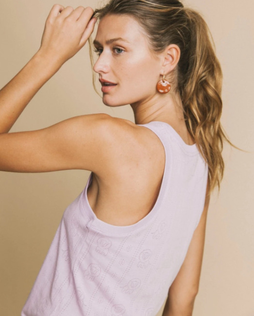 Haut débardeur mauve - Nyos de Thinking MU 3