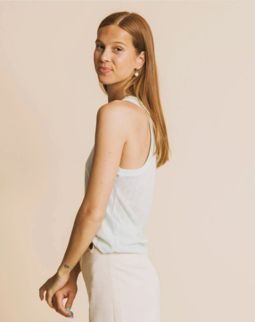 Haut débardeur vert d'eau - Nyos de Thinking MU 3