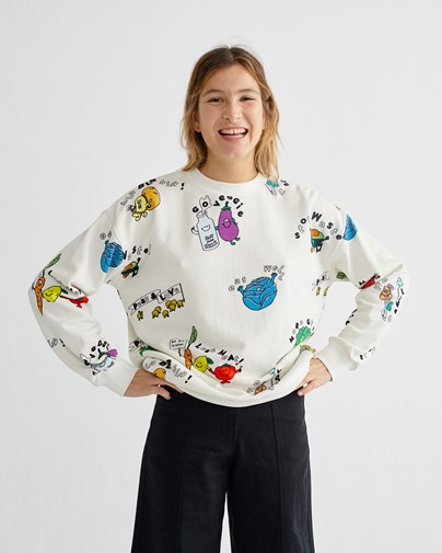 Sweat-shirt - Healthy Veggie de Thinking MU.