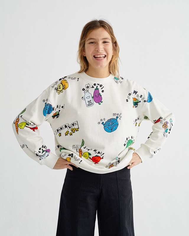 Sweat-shirt - Healthy Veggie de Thinking MU. 2