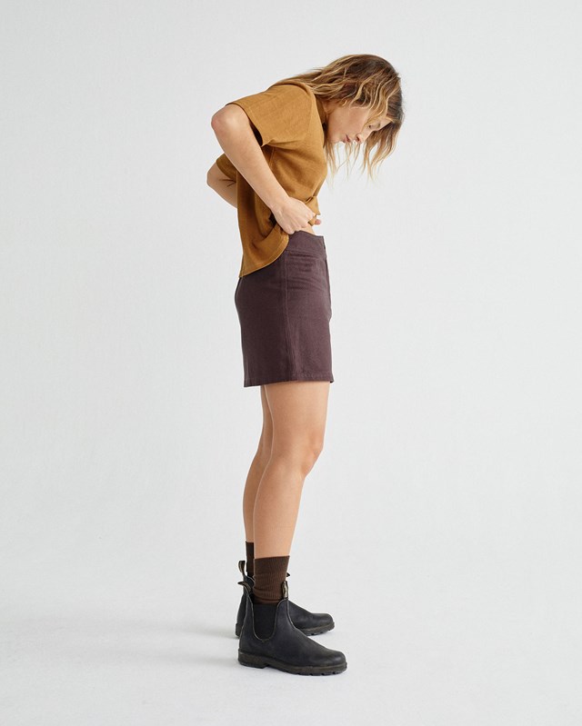 T-shirt  basique caramel - Hemp Aidin de Thinking MU 4