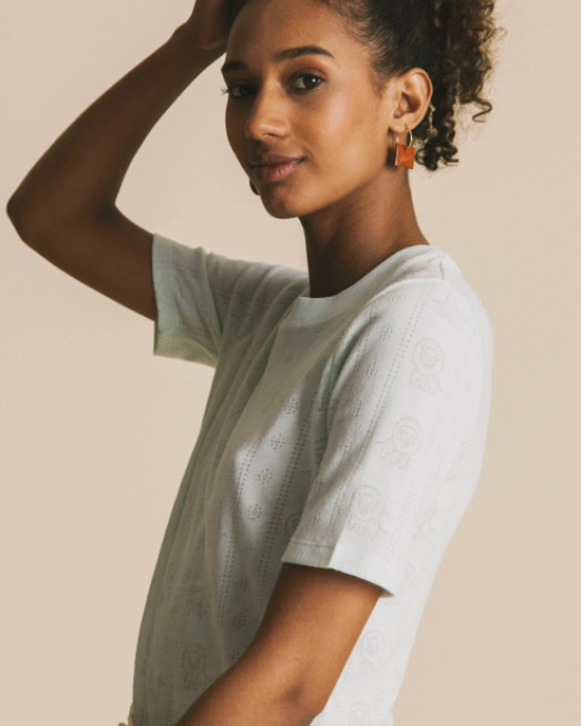 T-shirt vert d'eau - Mara de Thinking MU 3