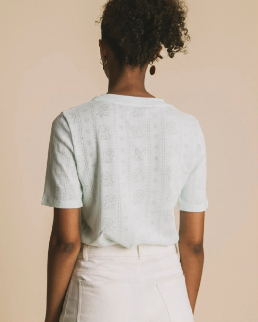 T-shirt vert d'eau - Mara de Thinking MU 5