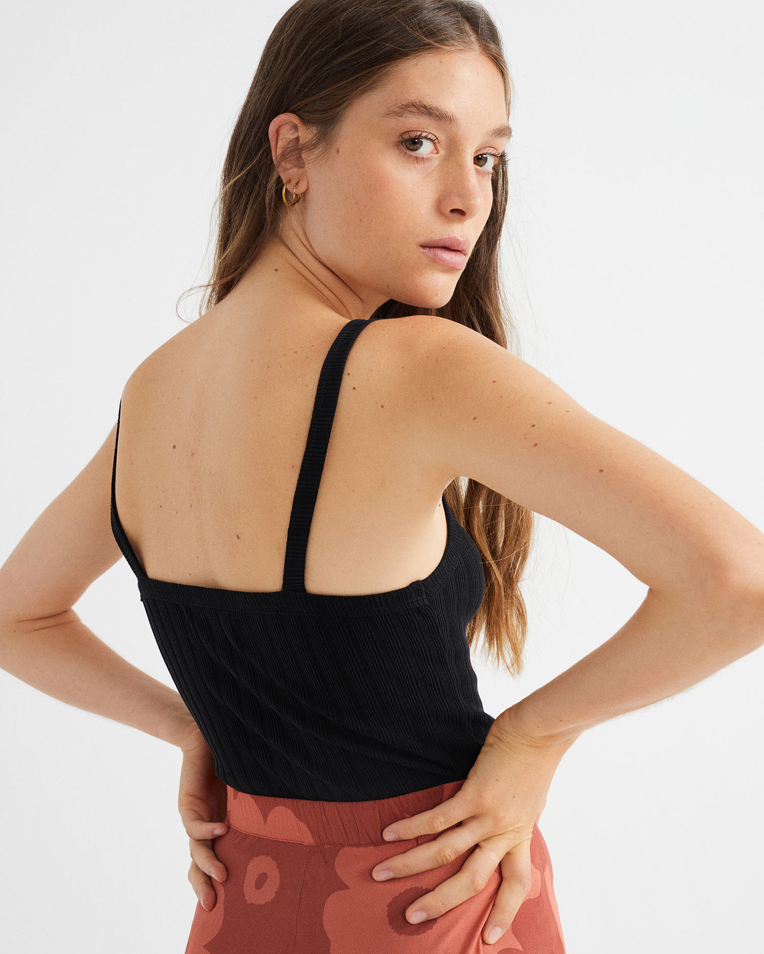 Débardeur noir - Trash Aster de Thinking MU 6